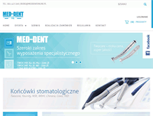 Tablet Screenshot of meddentonline.pl